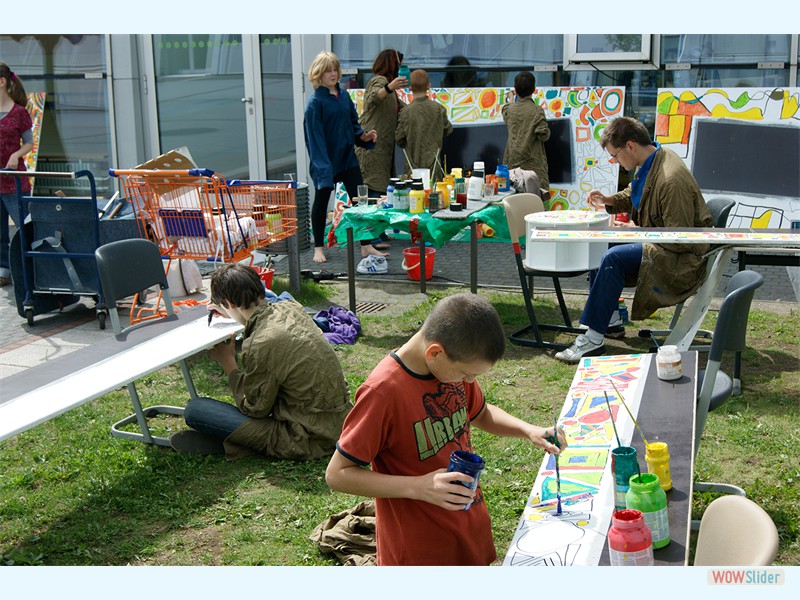 Theater-Spielhaus bauen/ Schule am Mummelsoll